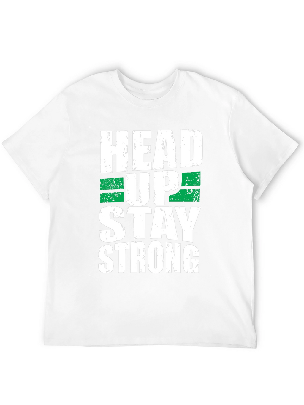 Head Up Stay Strong Graphic Tee - Black