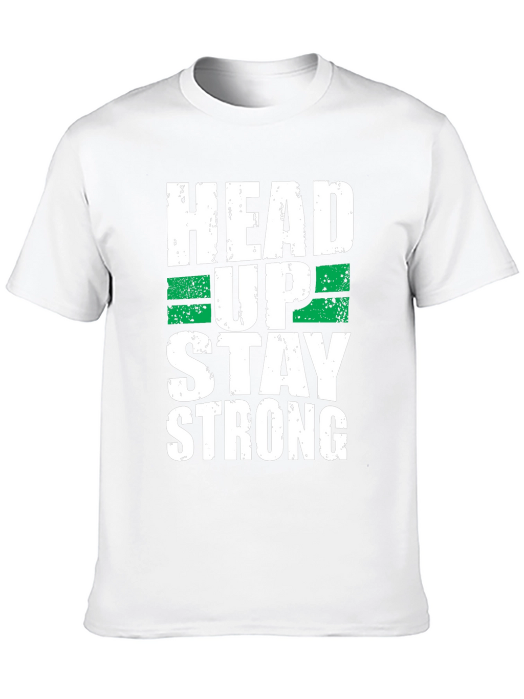 Head Up Stay Strong Graphic Tee - Black
