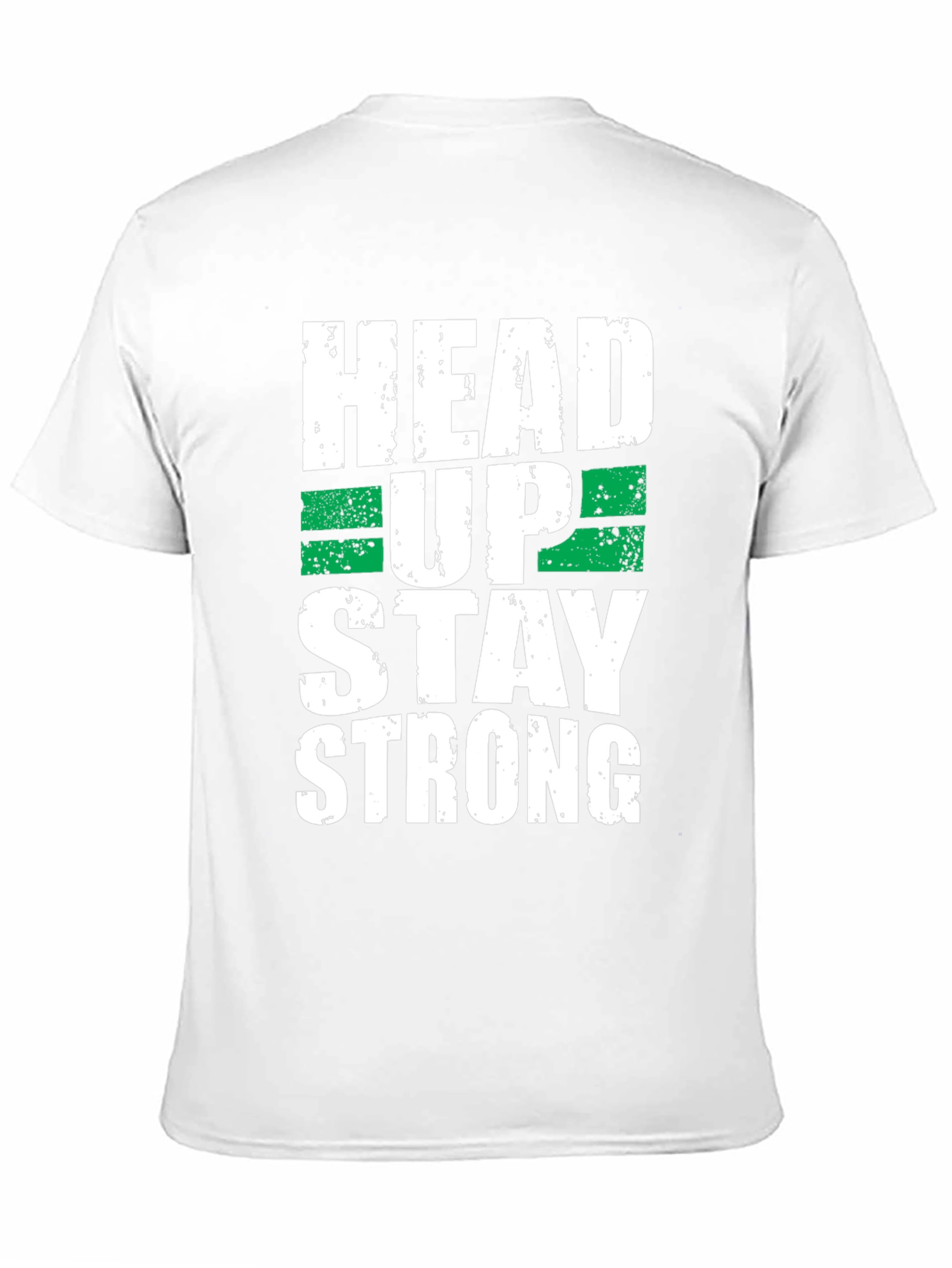 Head Up Stay Strong Graphic Tee - Black