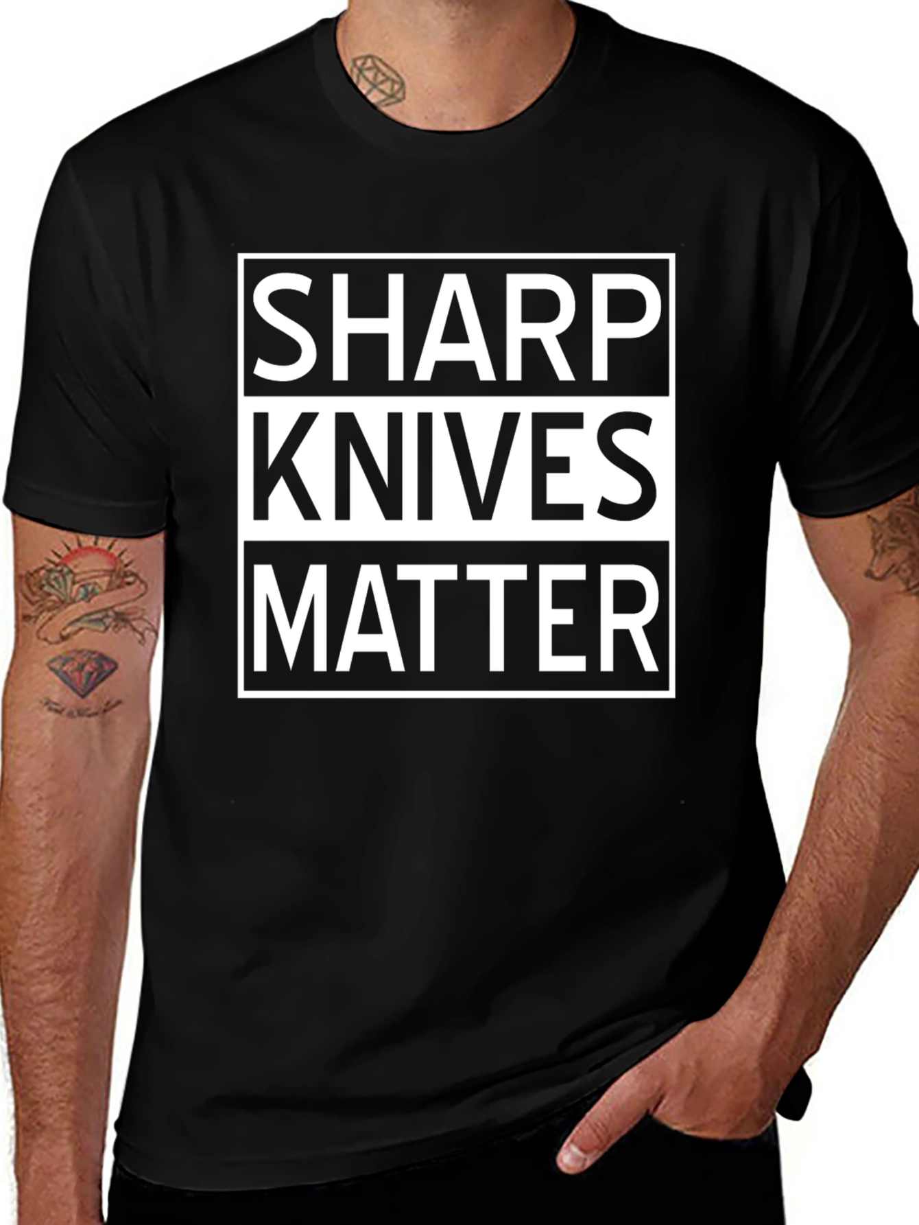 Sharp Knives Matter Graphic T-Shirt
