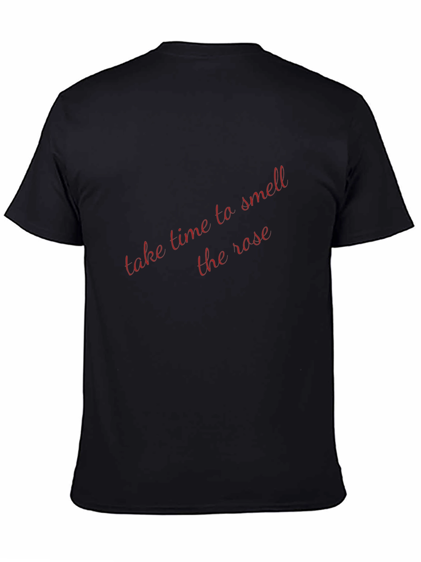 Take Time To Smell The Rose Black T-Shirt