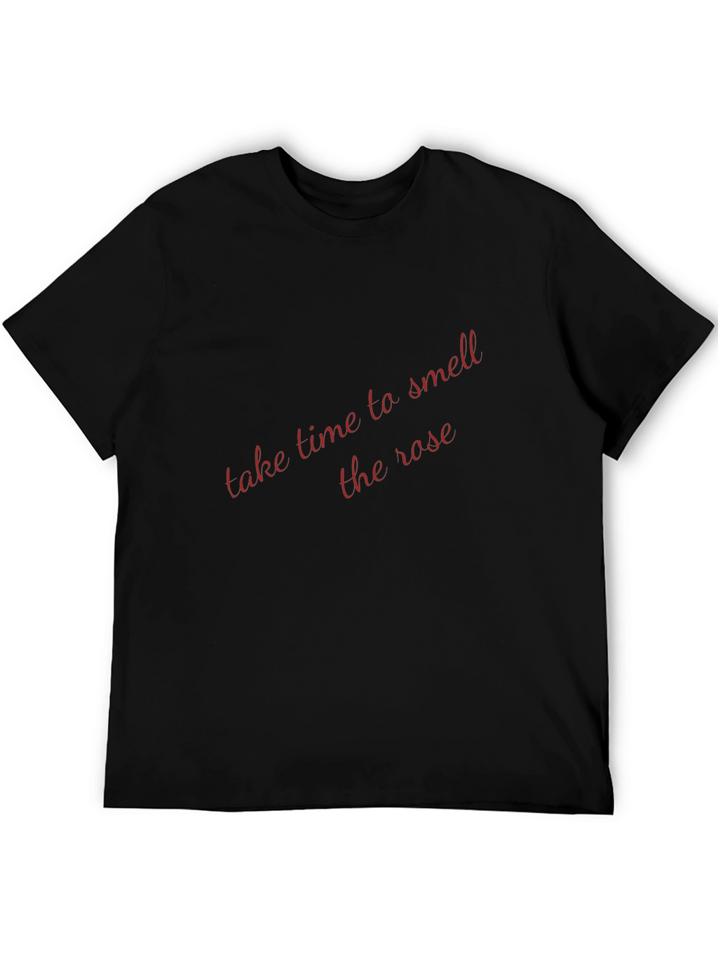 Take Time To Smell The Rose Black T-Shirt