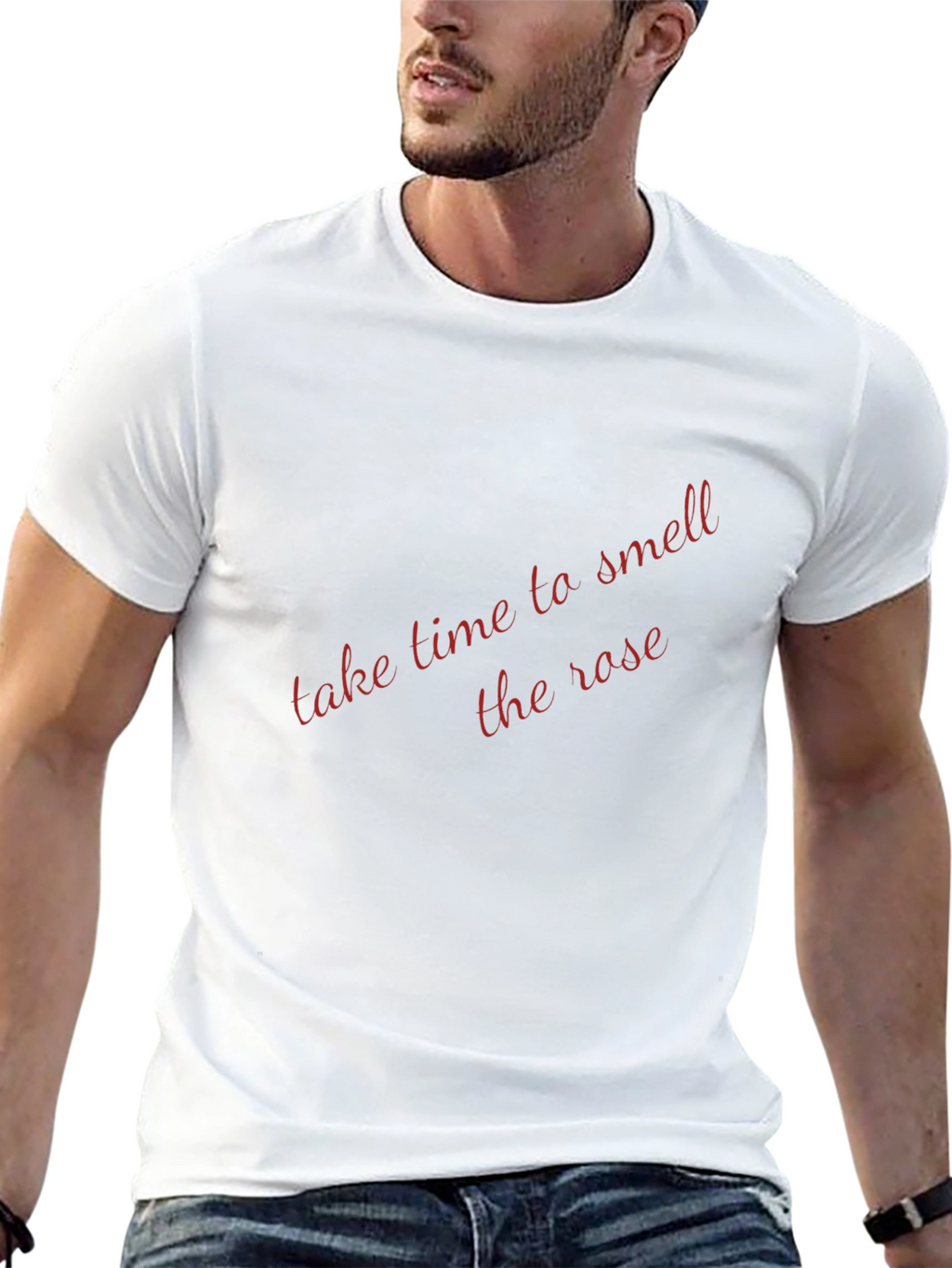 Take Time To Smell The Rose Black T-Shirt