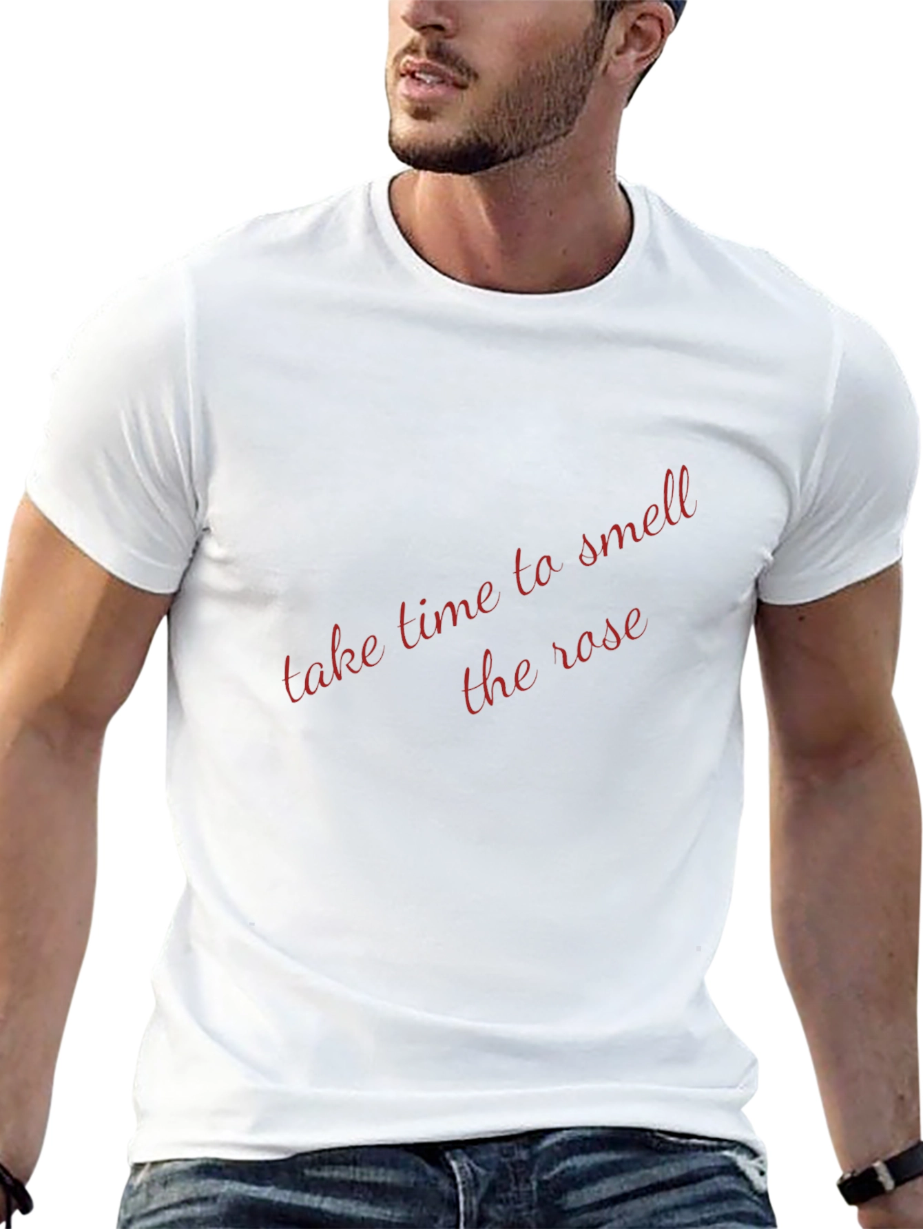 Take Time To Smell The Rose Black T-Shirt
