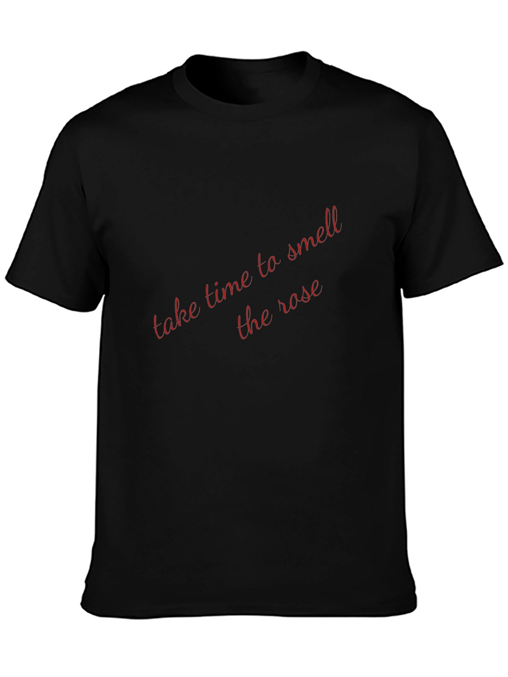 Take Time To Smell The Rose Black T-Shirt