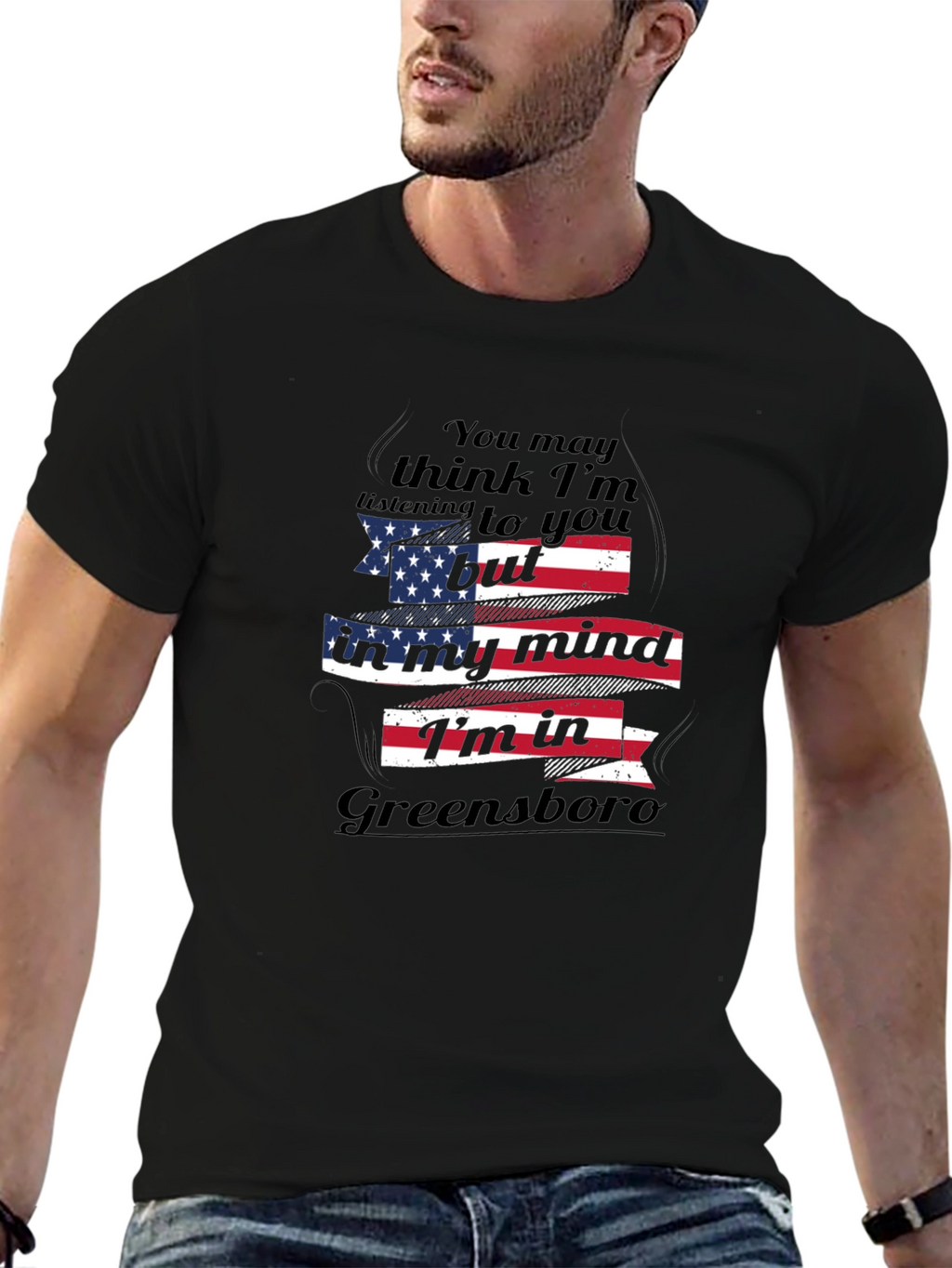 Greensboro Mind T-Shirt - Patriotic Graphic Tee