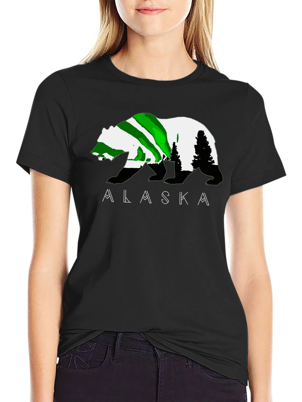 Alaska Bear Graphic T-Shirt - Outdoor Adventure Tee