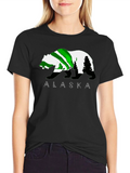 Alaska Bear Graphic T-Shirt - Outdoor Adventure Tee