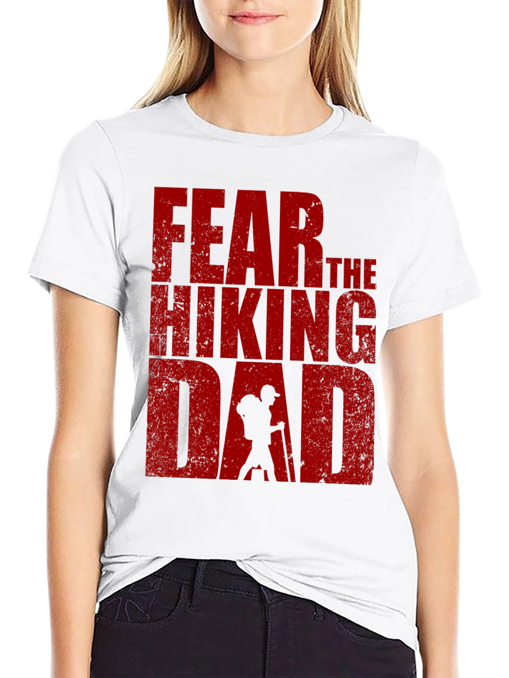 Fear The Hiking Dad T-Shirt - Black