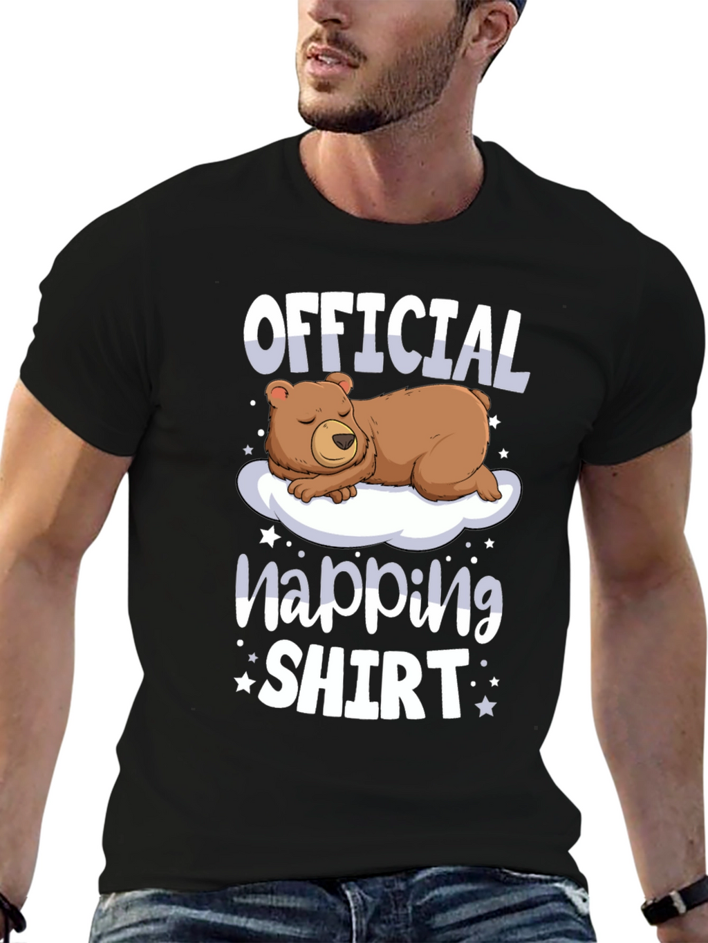Official Napping Shirt - Bear on Cloud Graphic Tee