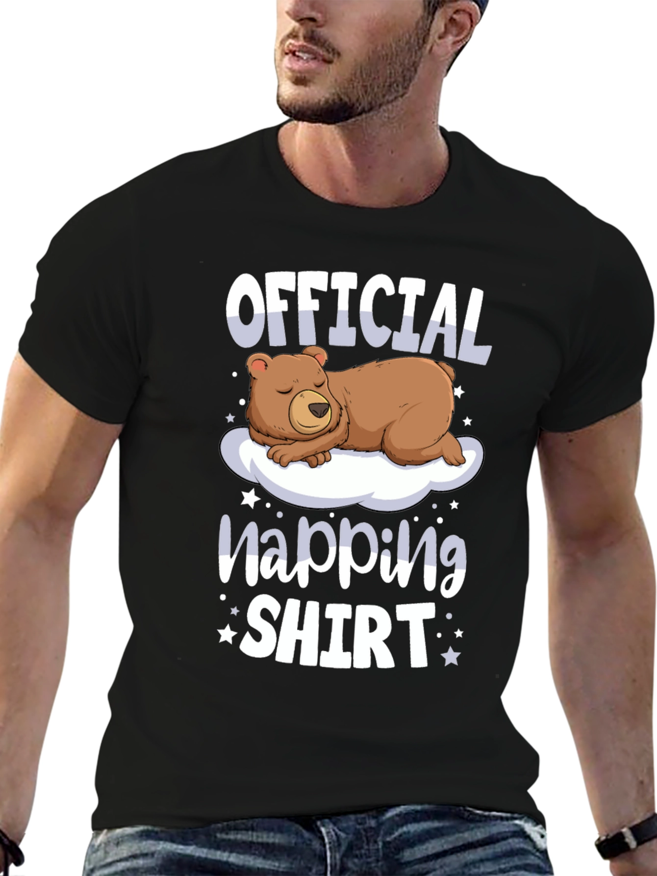 Official Napping Shirt - Bear on Cloud Graphic Tee