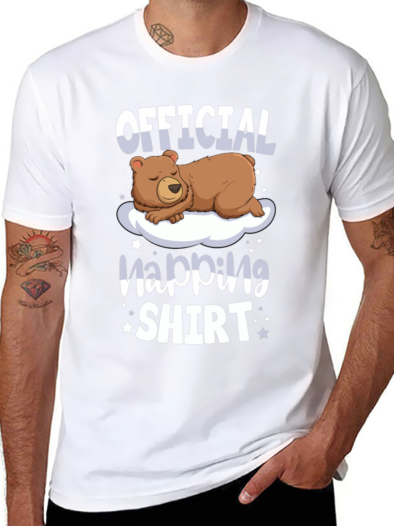Official Napping Shirt - Bear on Cloud Graphic Tee