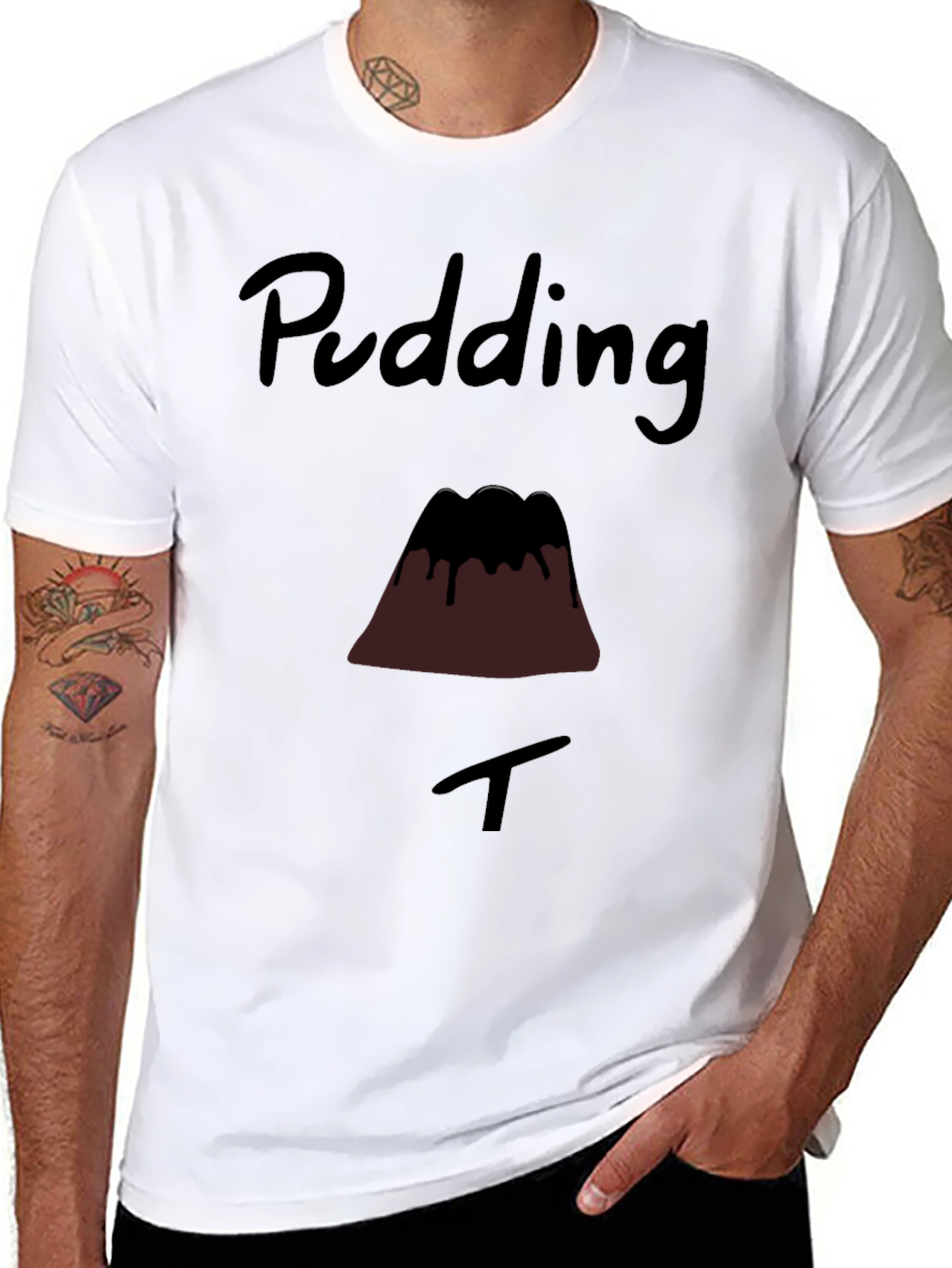 Pudding T-Shirt - Funny Dessert Graphic Tee