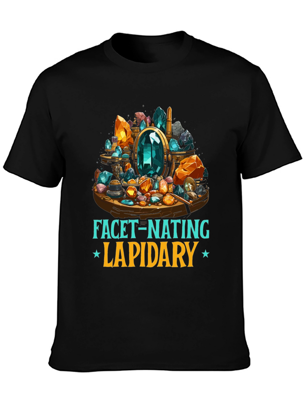 Facet-Nating Lapidary T-Shirt Gemstone Design