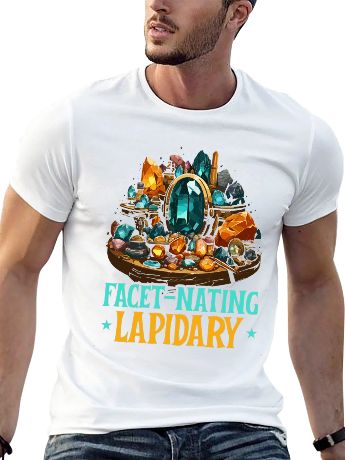 Facet-Nating Lapidary T-Shirt Gemstone Design