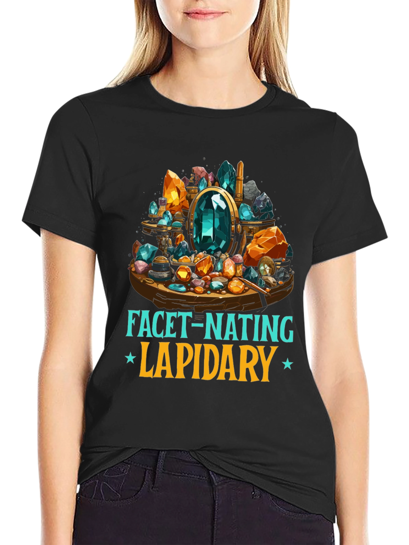 Facet-Nating Lapidary T-Shirt Gemstone Design