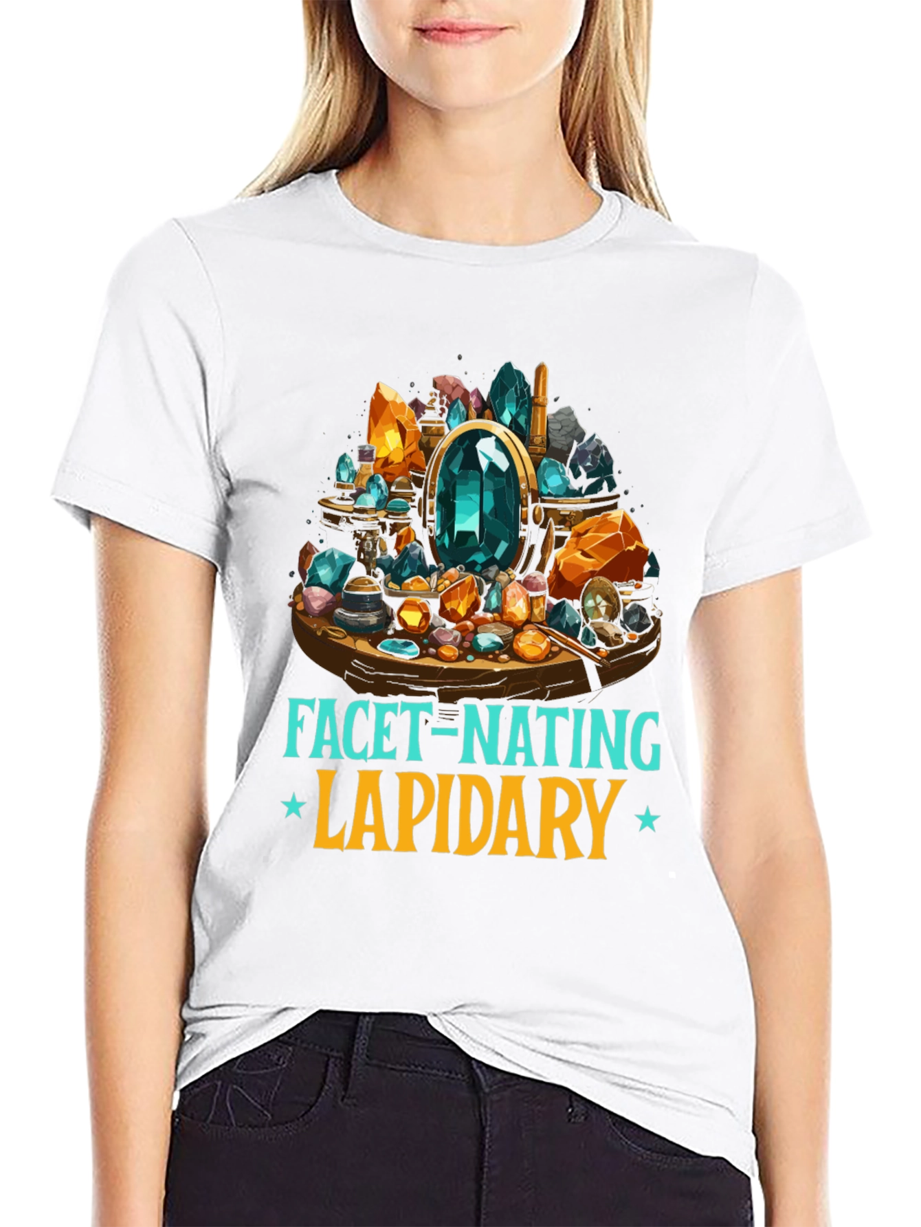 Facet-Nating Lapidary T-Shirt Gemstone Design