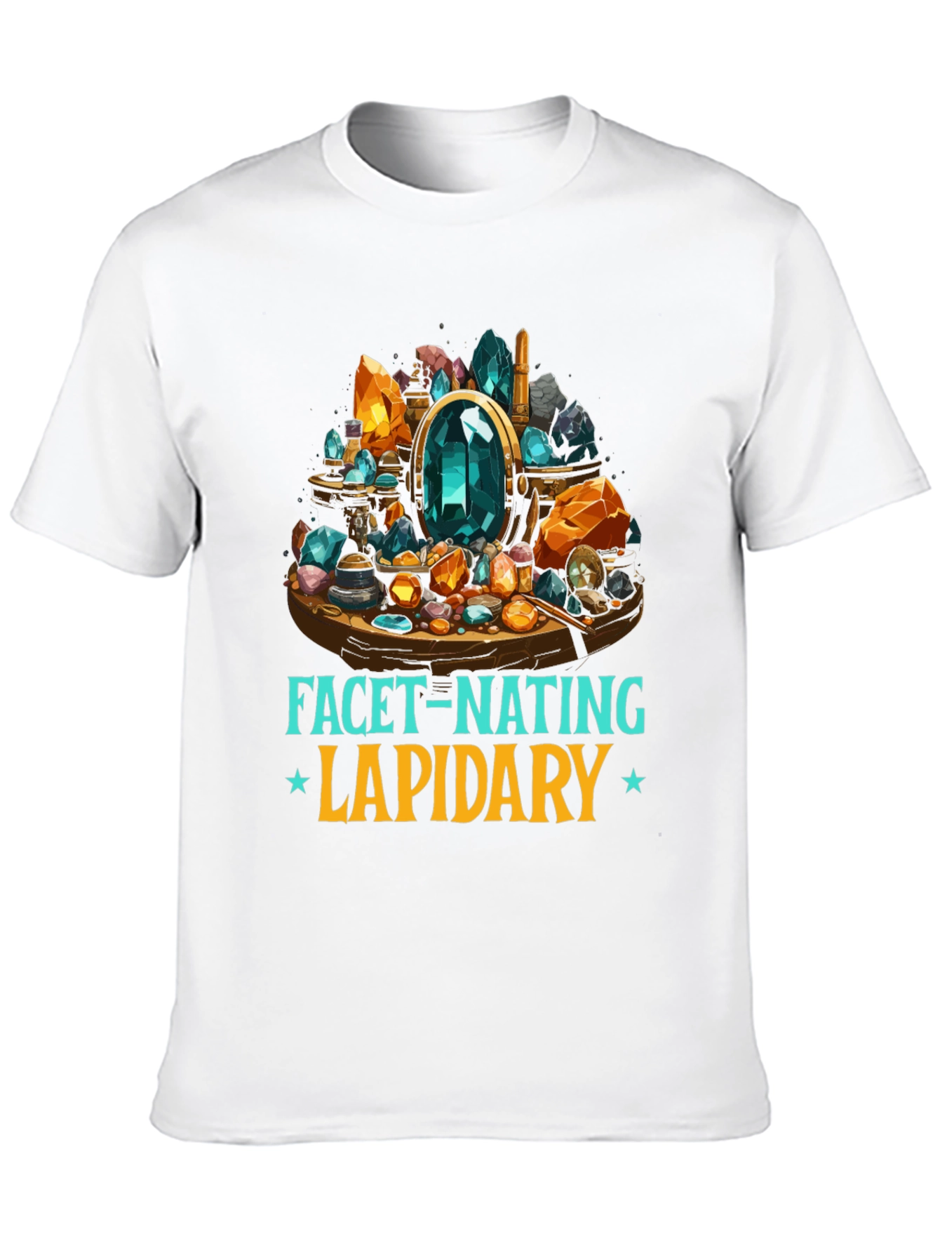 Facet-Nating Lapidary T-Shirt Gemstone Design