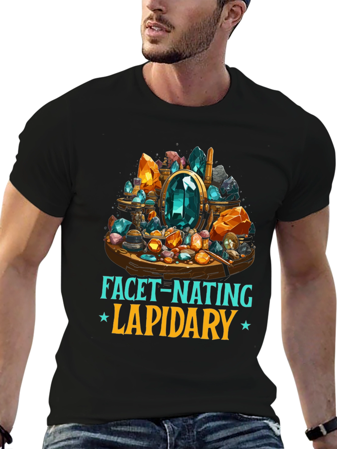 Facet-Nating Lapidary T-Shirt Gemstone Design