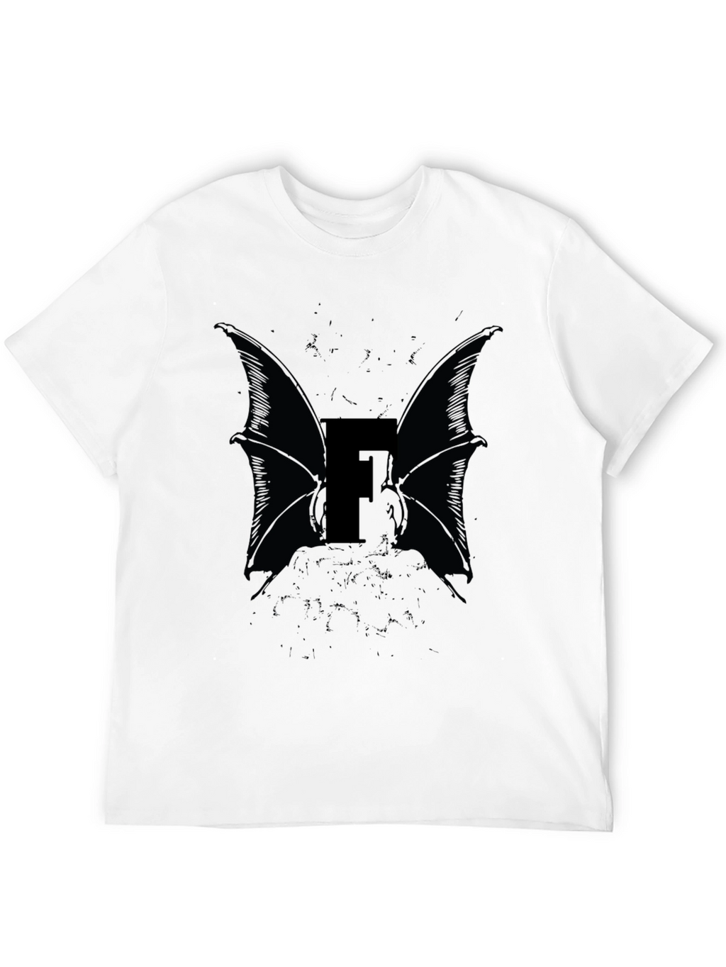 Bat Wing Letter F Graphic Tee