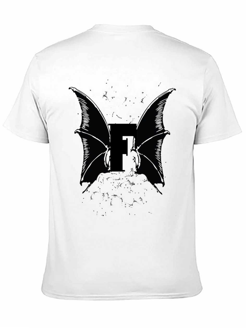 Bat Wing Letter F Graphic Tee