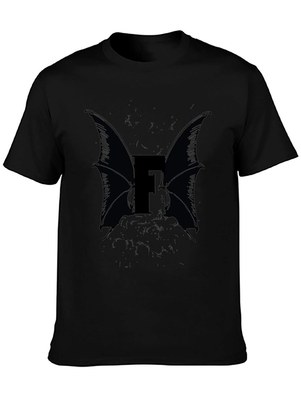 Bat Wing Letter F Graphic Tee
