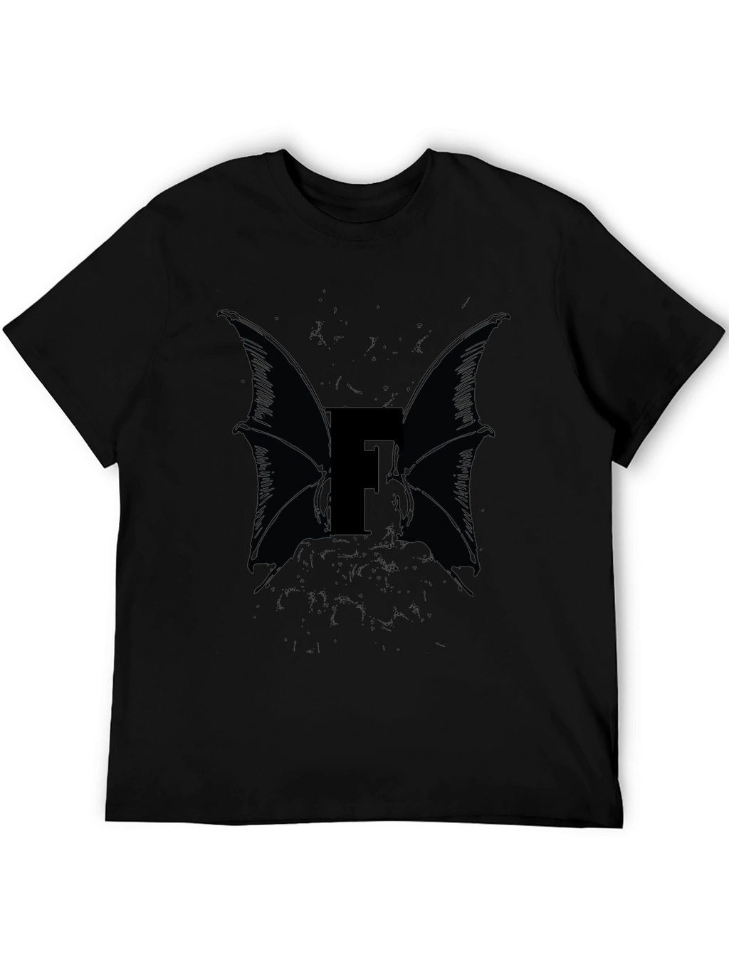 Bat Wing Letter F Graphic Tee