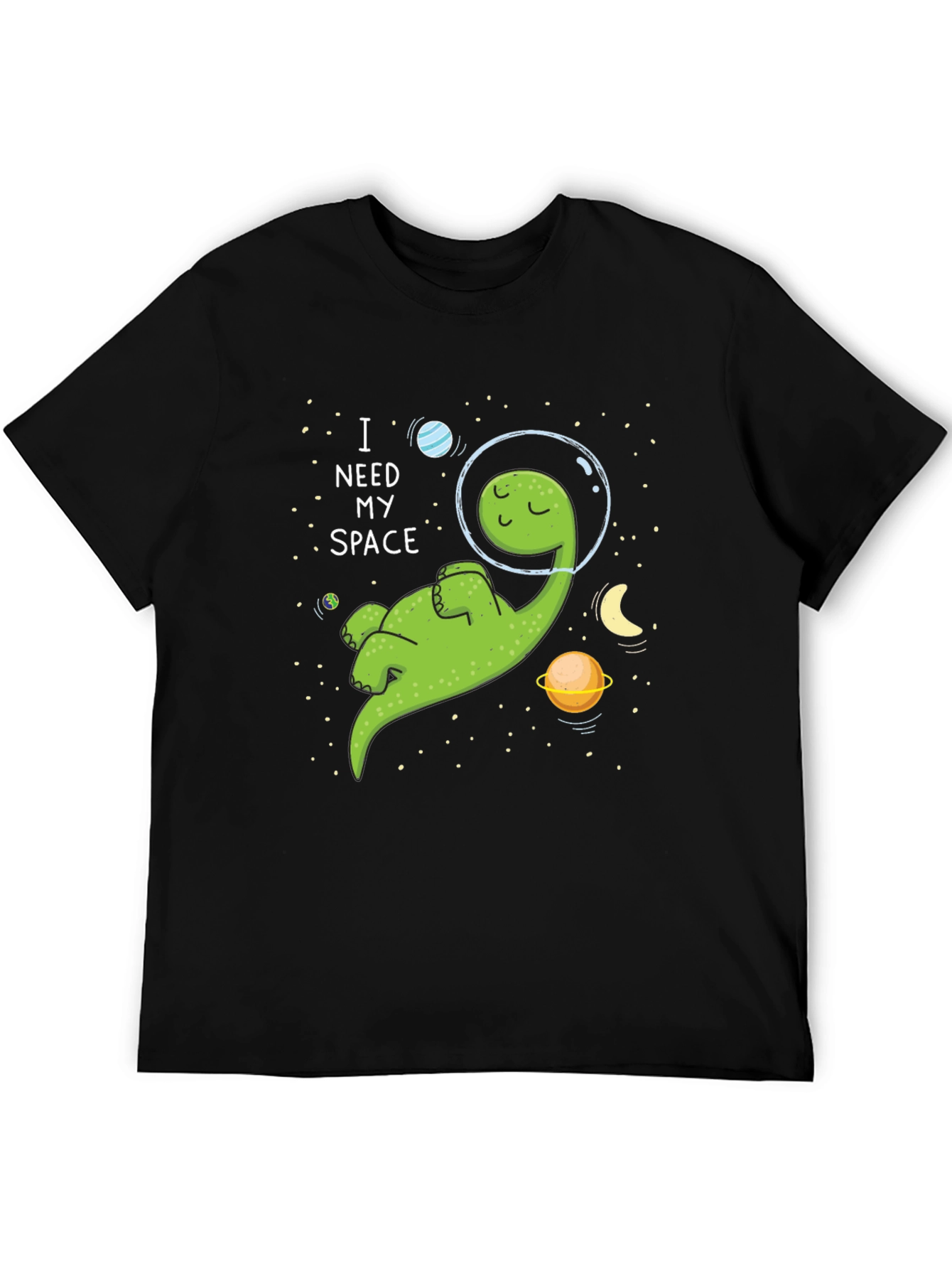 I Need My Space T-Shirt - Cartoon Dinosaur Graphic