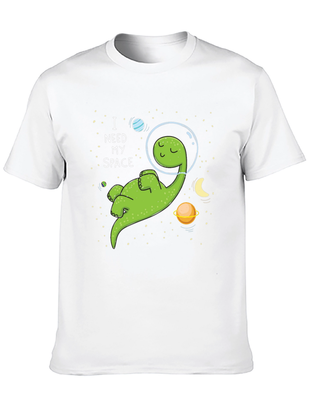 I Need My Space T-Shirt - Cartoon Dinosaur Graphic