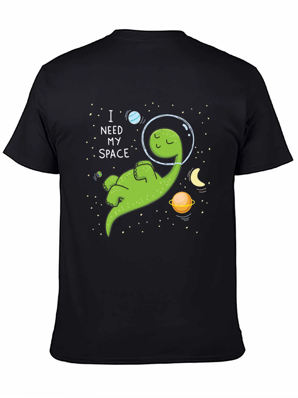 I Need My Space T-Shirt - Cartoon Dinosaur Graphic