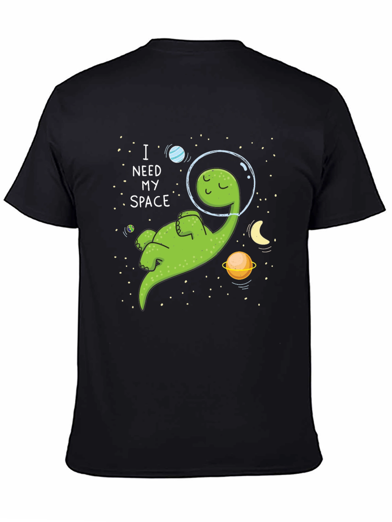 I Need My Space T-Shirt - Cartoon Dinosaur Graphic