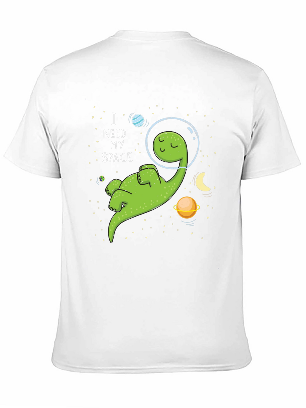 I Need My Space T-Shirt - Cartoon Dinosaur Graphic