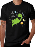 I Need My Space T-Shirt - Cartoon Dinosaur Graphic