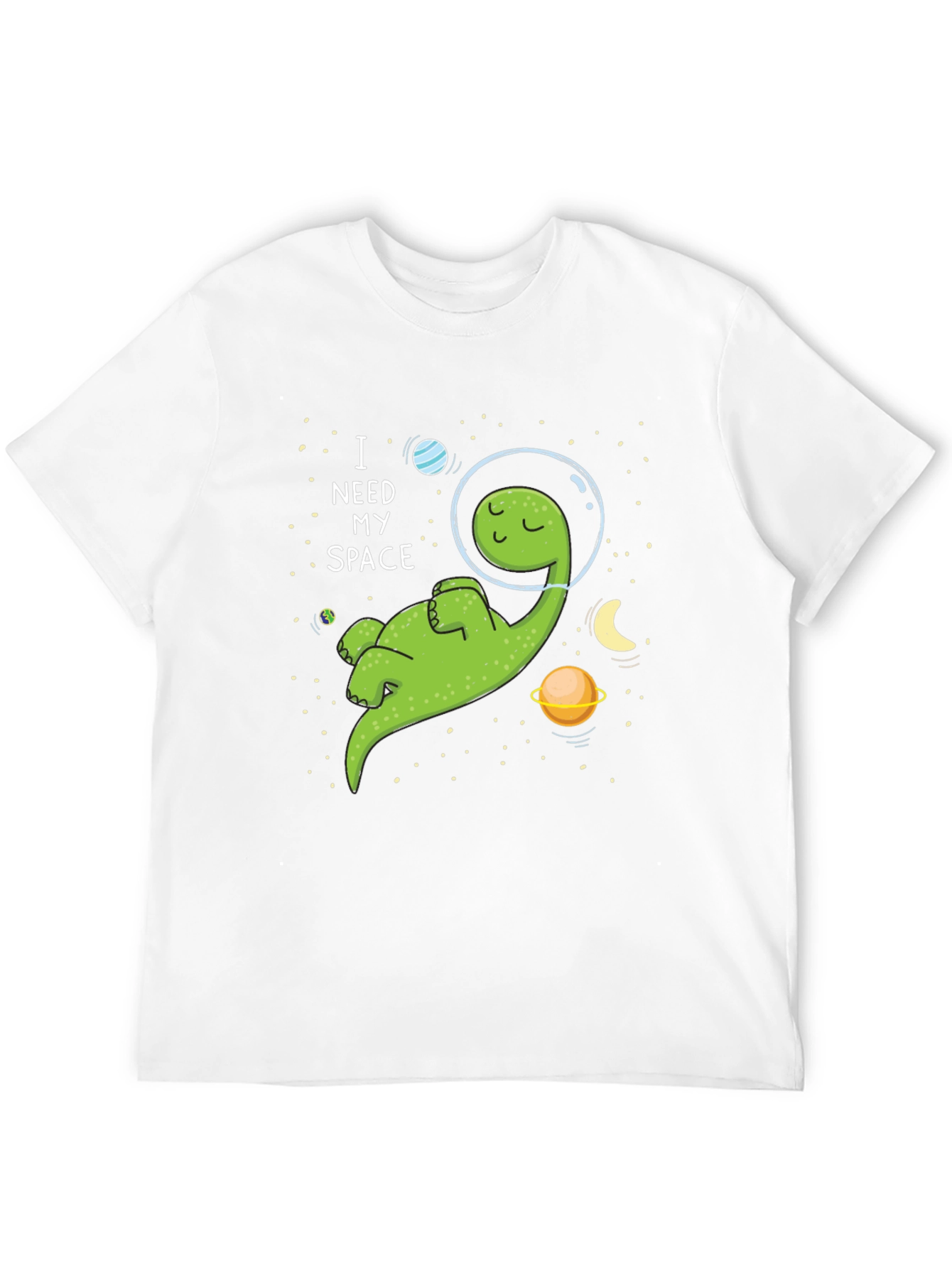 I Need My Space T-Shirt - Cartoon Dinosaur Graphic