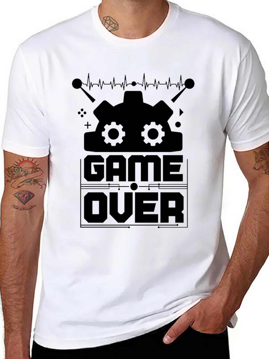 Game Over Graphic Tee - Gamer Style