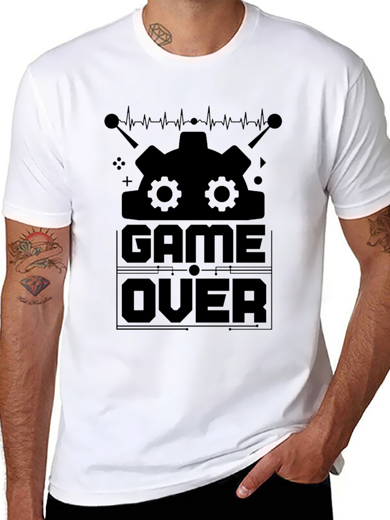 Game Over Graphic Tee - Gamer Style