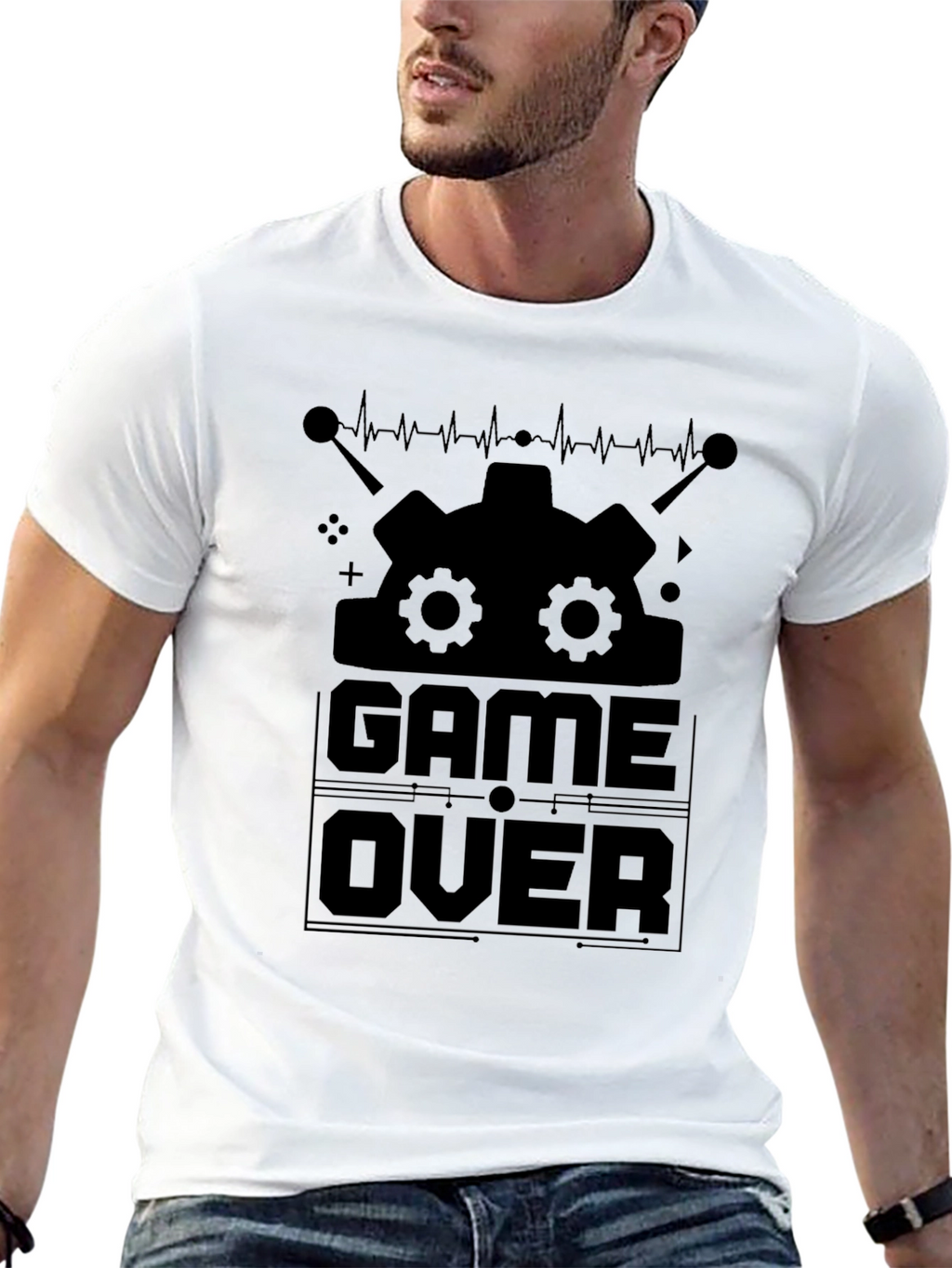 Game Over Graphic Tee - Gamer Style