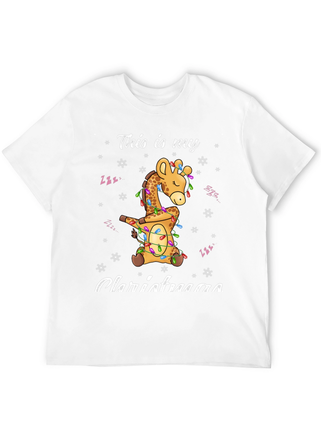 Dabbing Giraffe Christmas T-Shirt