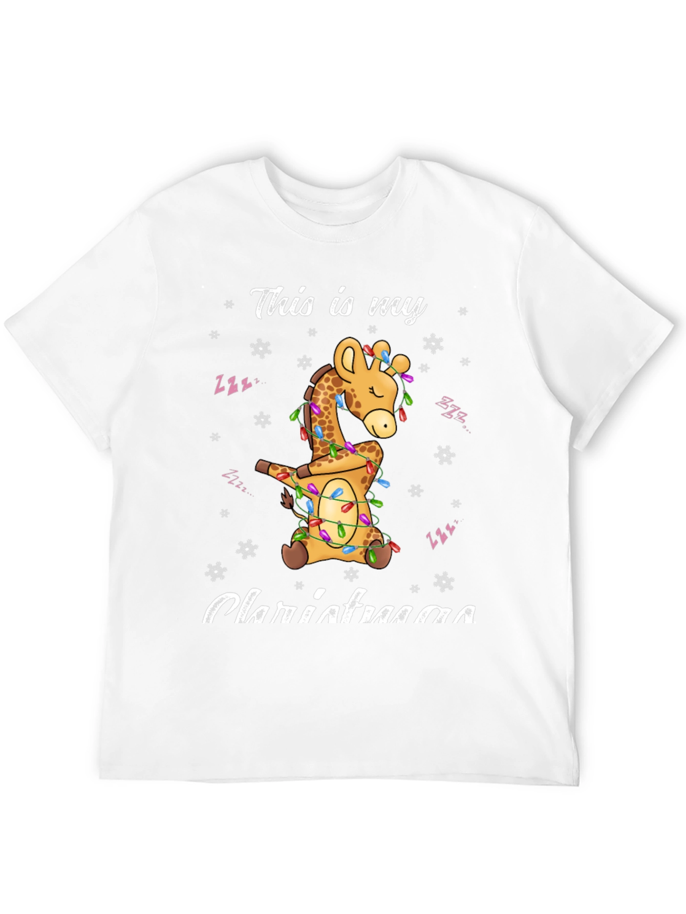 Dabbing Giraffe Christmas T-Shirt