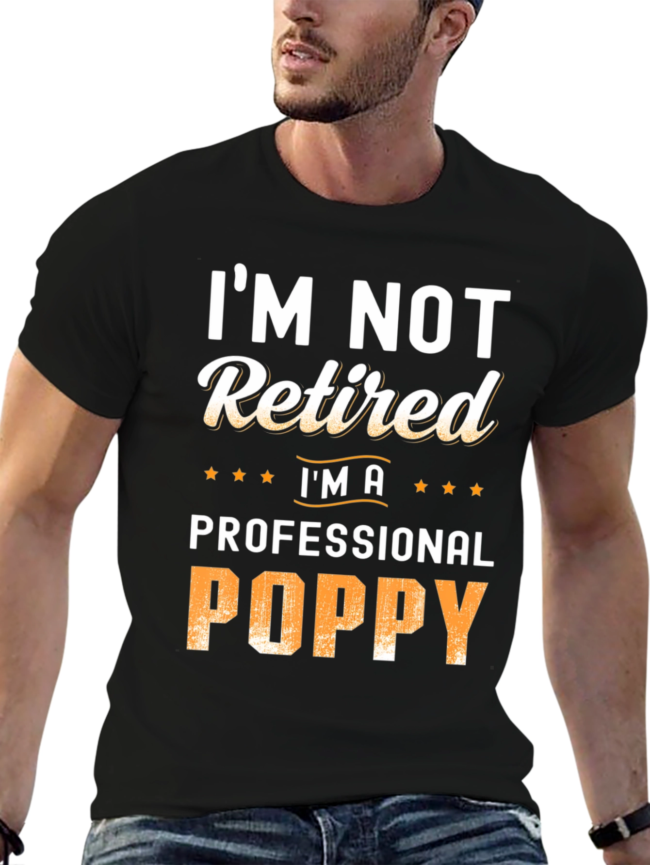 Professional Poppy T-Shirt - Funny Grandpa Tee