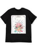 Tarot Card Graphic Tee - Unisex Black T-Shirt