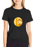 Black T-Shirt with Beer Tap Graphic