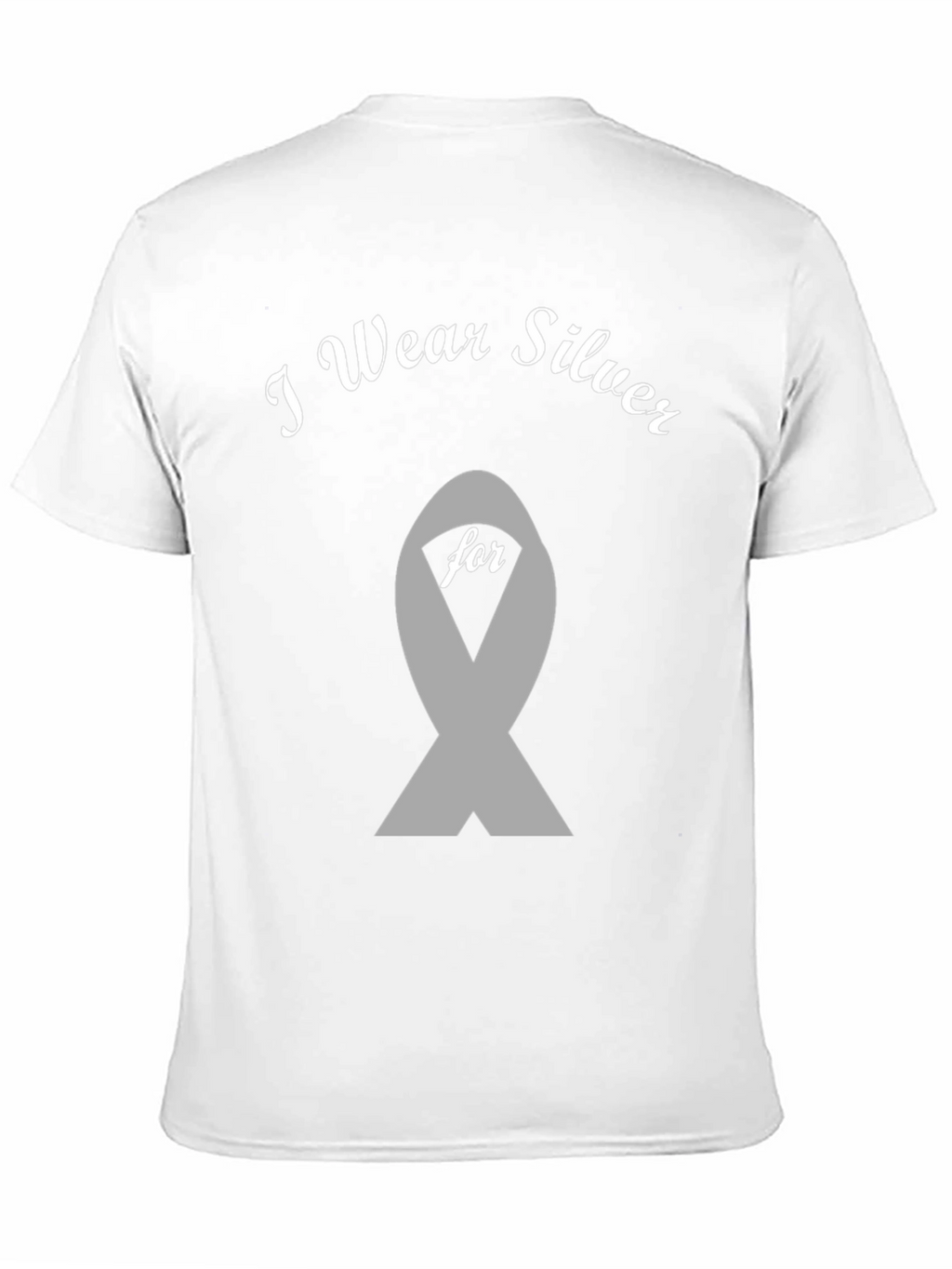 I Wear Silver T-Shirt - Brain Disease Awareness
