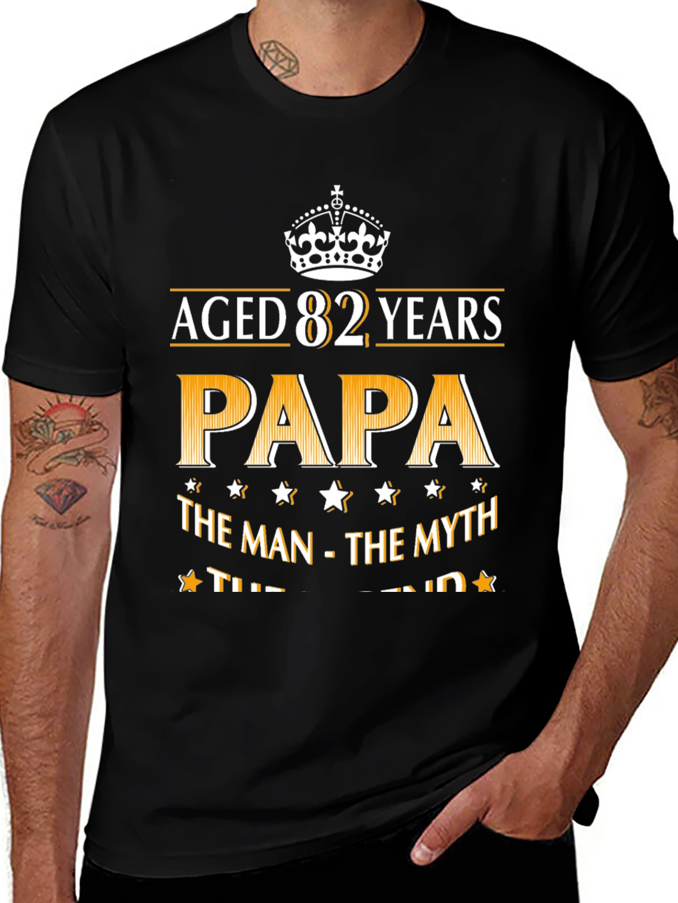Aged 82 Years Papa T-Shirt