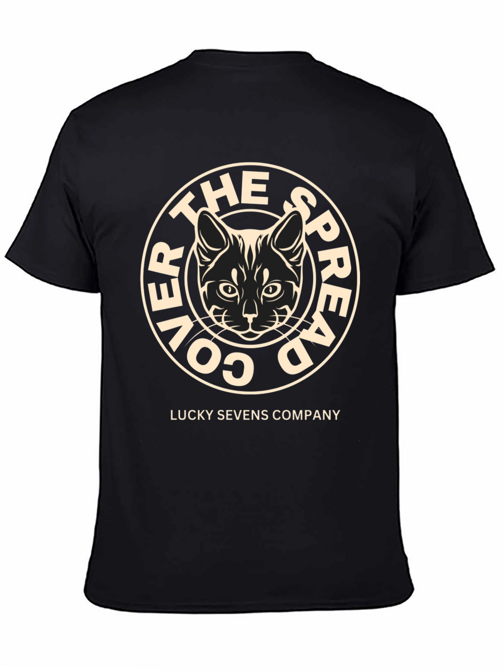 Cover The Spread Cat T-Shirt - Lucky Sevens Company