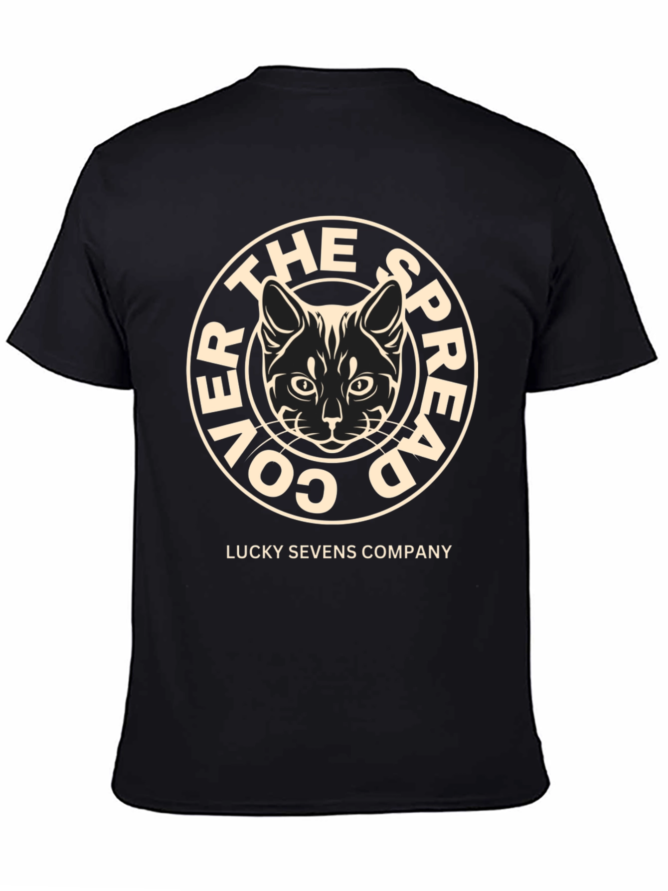 Cover The Spread Cat T-Shirt - Lucky Sevens Company