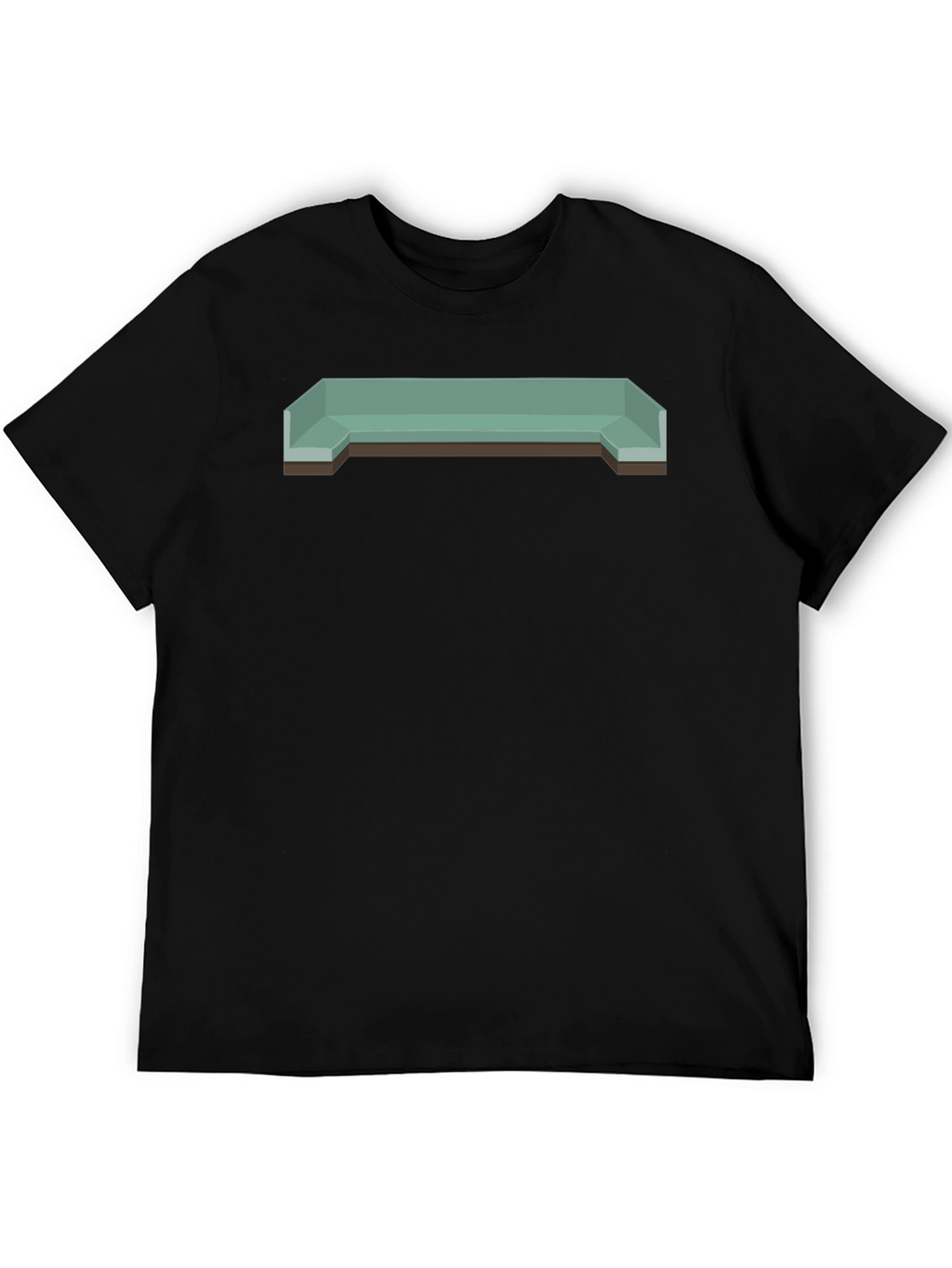 Retro Isometric Bench Graphic Tee - Cool Casual Style