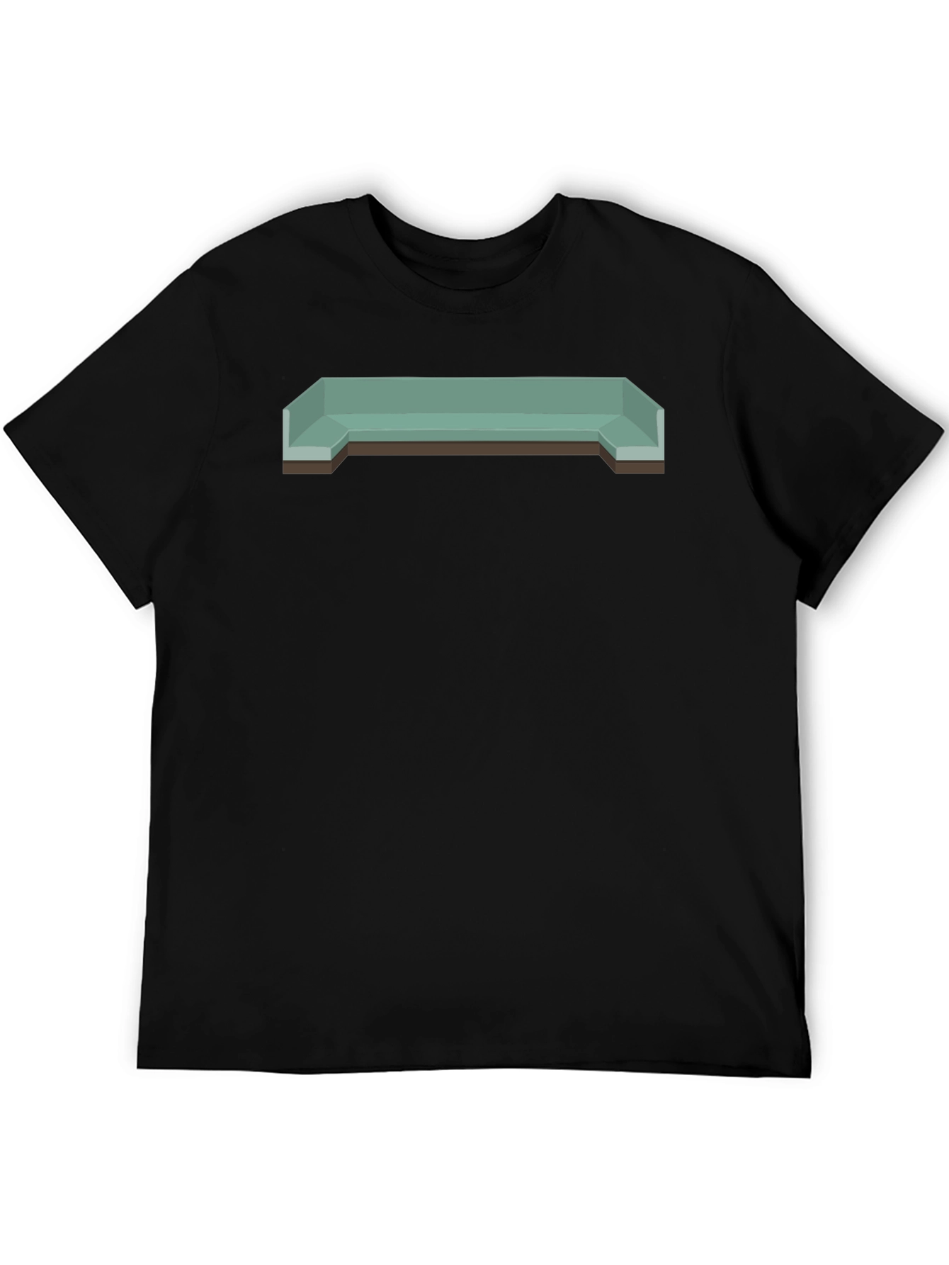 Retro Isometric Bench Graphic Tee - Cool Casual Style