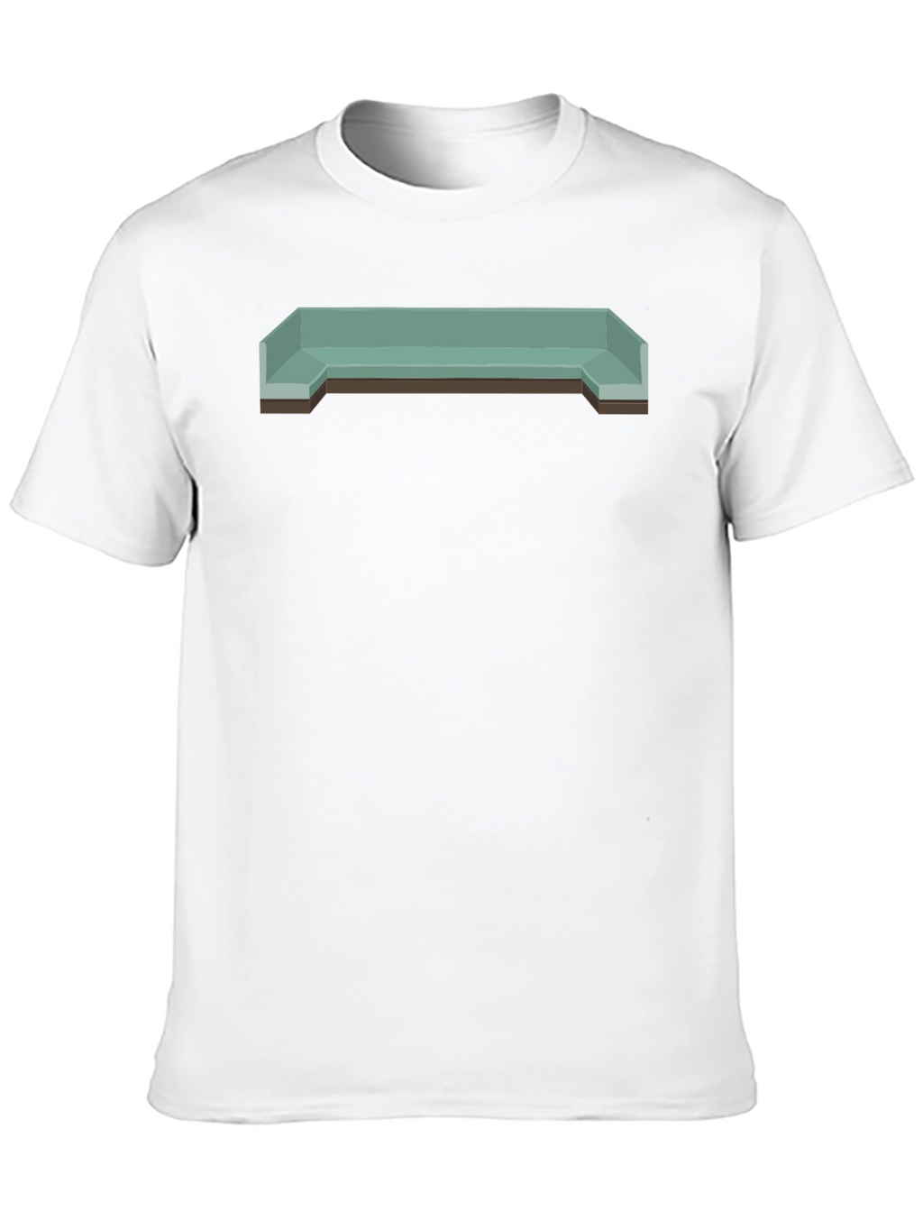 Retro Isometric Bench Graphic Tee - Cool Casual Style
