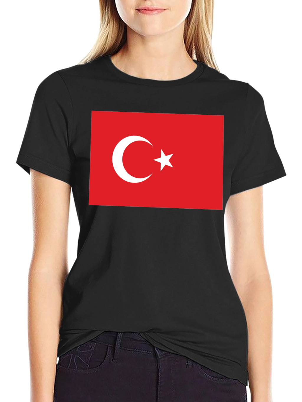 Turkey Flag Graphic Tee - Patriotic Crew Neck T-Shirt